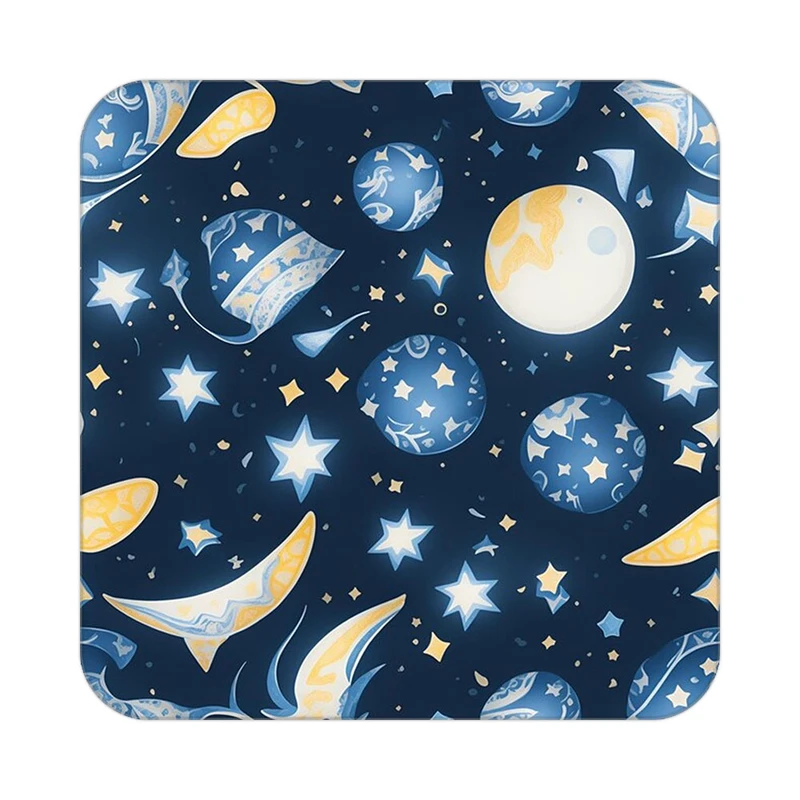 زیر لیوانی کاکتی طرح ماه و ستاره مدل mp52956