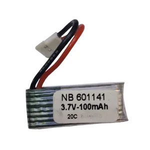 باتری لیتیومی قابل شارژ مدل NB-HP-20C--601141-100 ظرفیت 100 میلی‌ آمپر ساعت