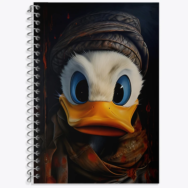 دفتر زبان 50 برگ خندالو مدل سه خط طرح اردک کد F6779