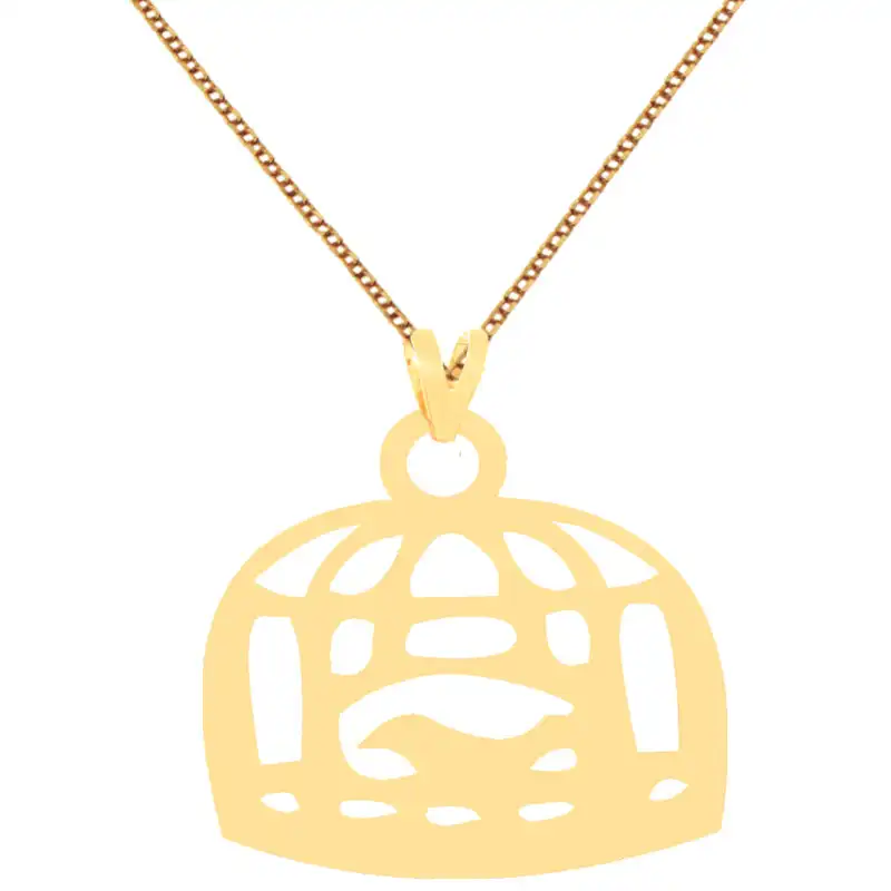 گردنبند طلا 18 عیار زنانه الن نار مدل پرنده کد EN7097