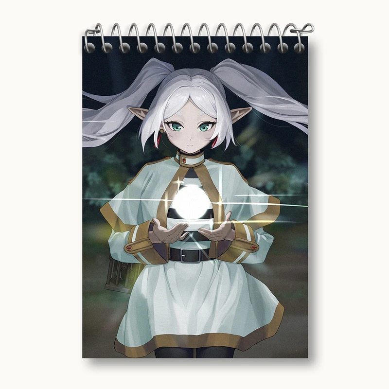 دفتر یادداشت 50 برگ خندالو مدل انیمه فریرن (Frieren) کد 33918