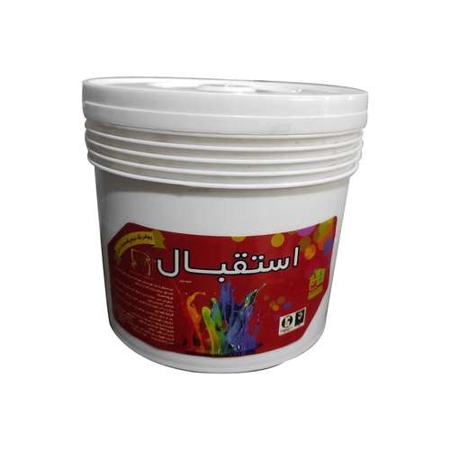 رنگ نیم پلاستیک سفید مات استقبال مدل S-5 حجم 4 لیتر