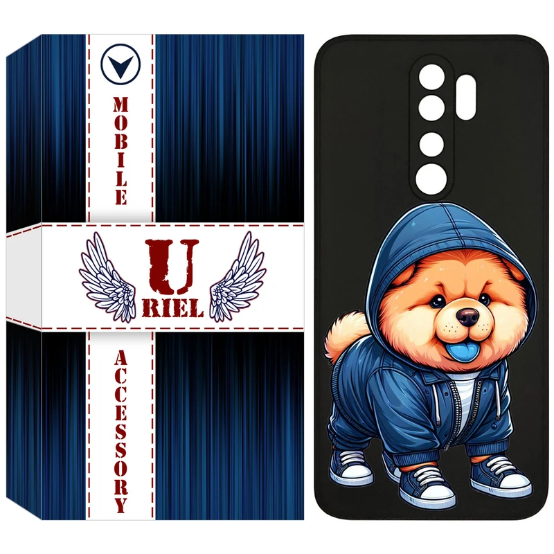 کاور یوریل قاب مدل KSH کد 65 طرح سگ آبی مناسب برای گوشی موبایل شیائومی Redmi Note 8 Pro