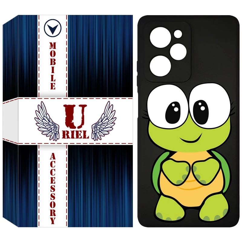 کاور یوریل قاب مدل KSH کد 59 طرح لاکپشت مناسب برای گوشی موبایل شیائومی Poco X5 Pro / Redmi Note 12 Pro 5G