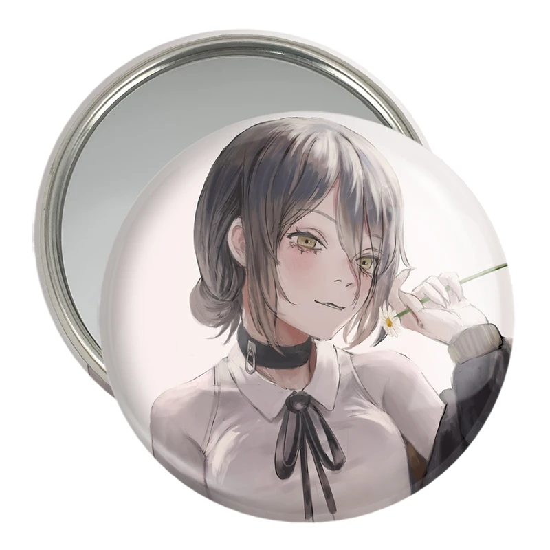 آینه جیبی خندالو مدل ریزه انیمه مرد اره ای Chainsaw Man  کد 17851