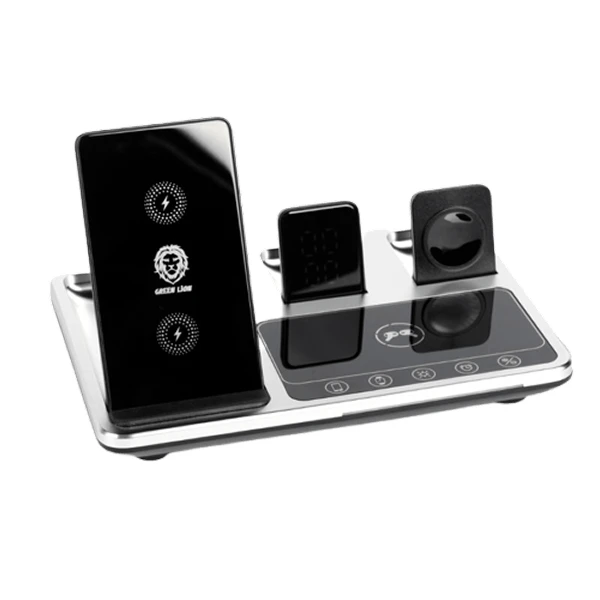 شارژر رومیزی 15 وات گرین لاین مدل 4in1 Wireless