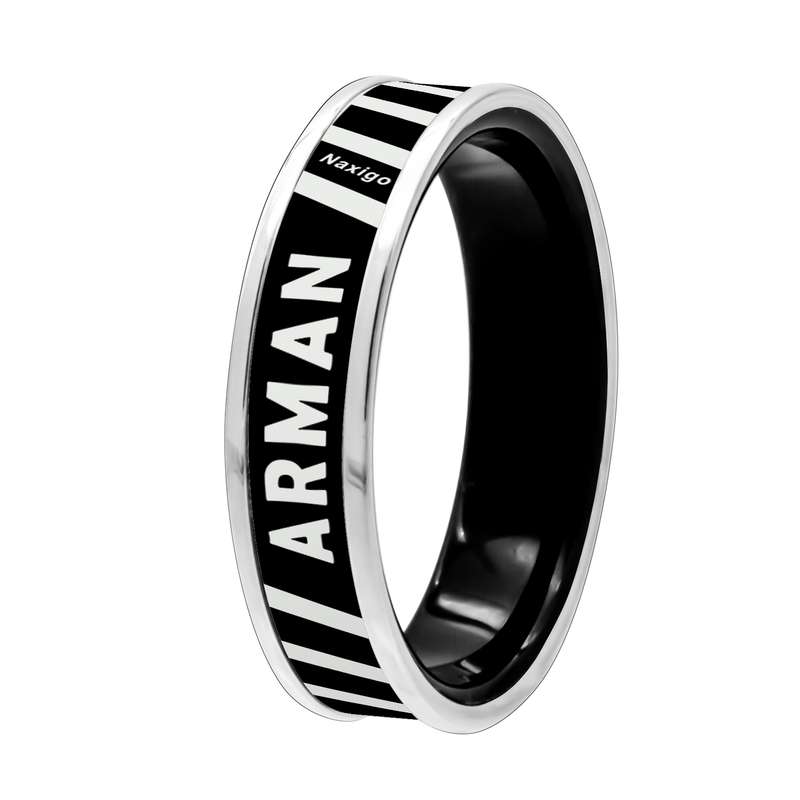 انگشتر ناکسیگو مدل شب تاب طرح آرمان کد RB15932 انگشتر ناکسیگو مدل شب تاب طرح آرمان کد RB15932