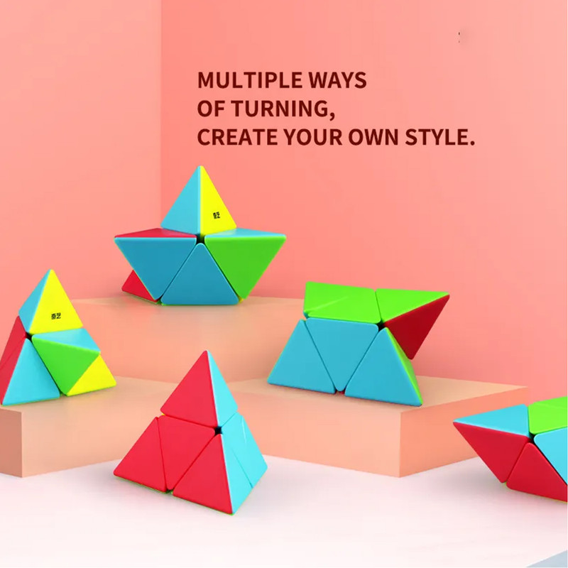 مکعب روبیک چی ای مدل هرم کای وای 2×QY Pyraminx 2