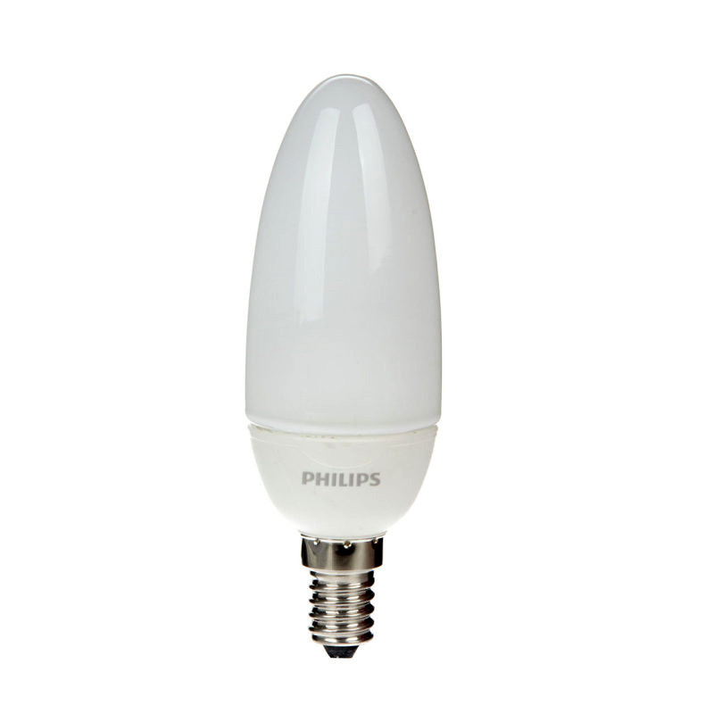 لامپ کم مصرف 8 وات فیلیپس مدل شمعی پایه E14