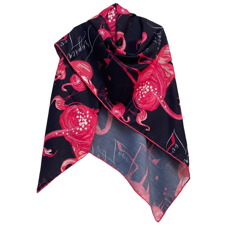 روسری زنانه مدل نخی کجراه پاییزه دست دوز کد 1398