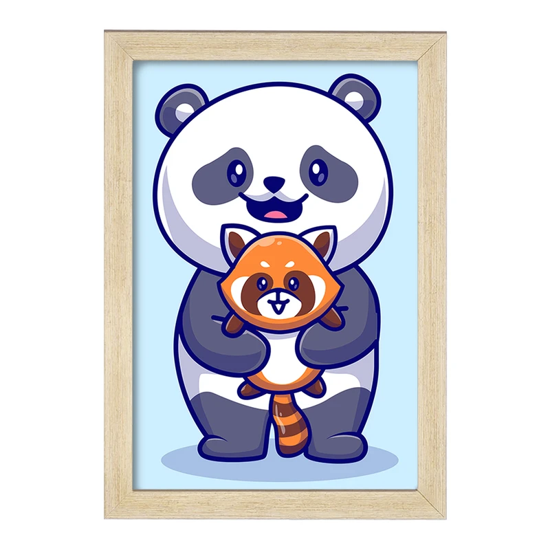 تابلو خندالو مدل حیوانات بامزه پاندا کد 29676