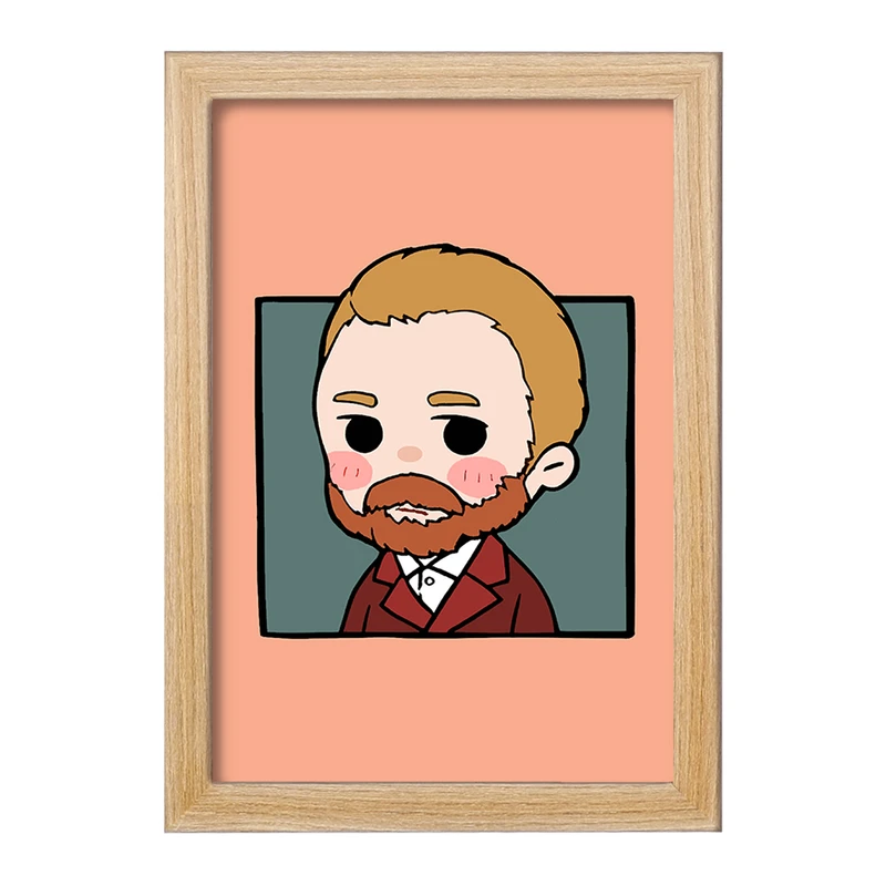 تابلو خندالو مدل ونسان ونگوگ کد F6868