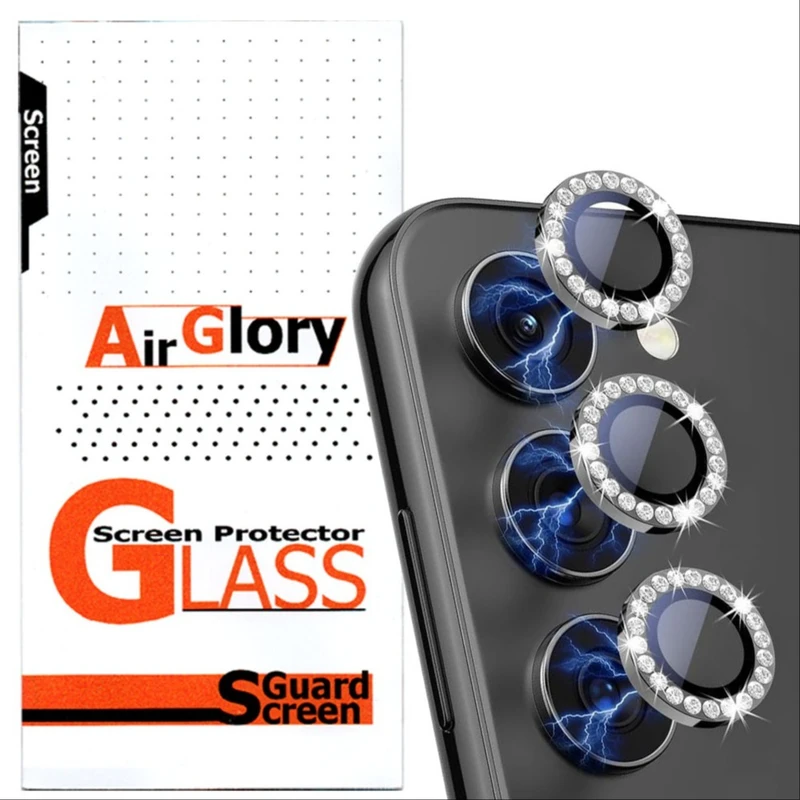 محافظ لنز دوربین ایرگلوری مدل نگین دار مناسب برای گوشی موبایل سامسونگ Galaxy A14 / A24 / A34