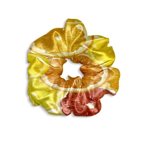 کش مو زنانه مدل  اسکرانچی طرح پرتقال کیوت کد SCH0192