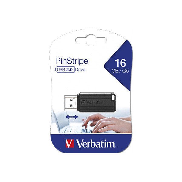 فلش مموری ورباتیم مدل PinStripe USB Drive ظرفیت 16 گیگابایت