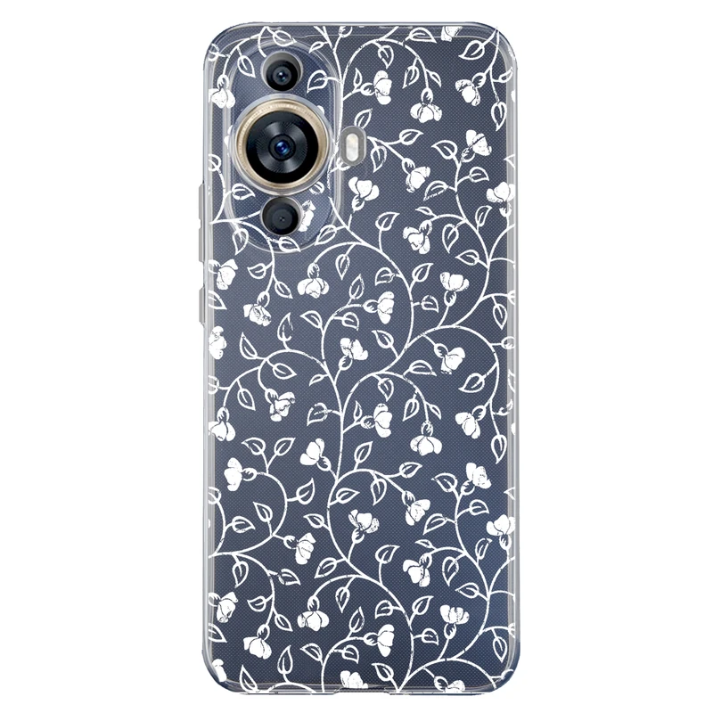 کاور مگافون طرح گل مدل C42-W مناسب برای گوشی موبایل هوآوی Nova 11  