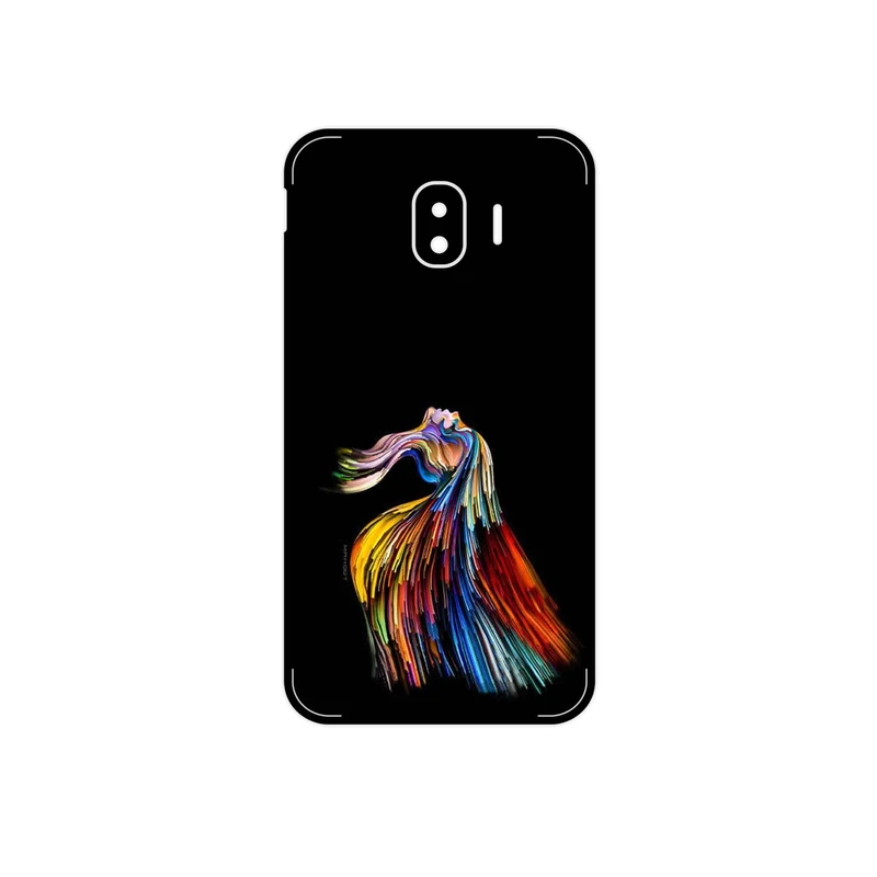 برچسب پوششی ماهوت مدل Rainbow Hair Digital Art مناسب برای گوشی موبایل سامسونگ Galaxy J2 Pro 2018