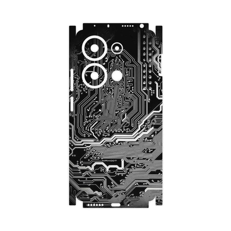 برچسب پوششی ماهوت مدل Black_Printed_Circuit_Board-FullSkin مناسب برای گوشی موبایل شیائومی Poco M6 Pro 4G