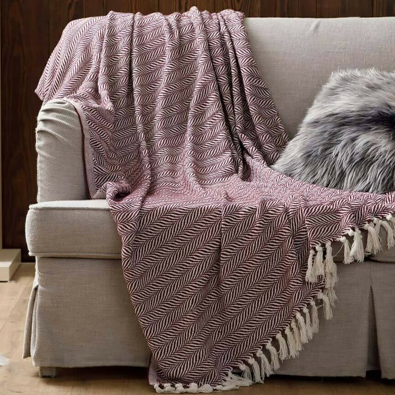 شال مبل انگلیش هوم مدل Herringbone سایز 170x130 سانتی متر