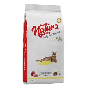 غذای خشک گربه ناتورا مدل adult.chicken وزن 2.25 کیلوگرم