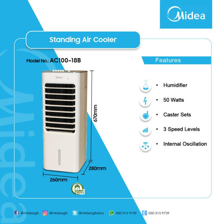کولر آبی مایدیا مدل ac100-18b