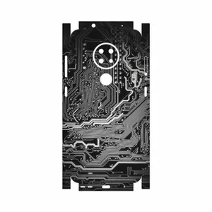 MAHOOT Black Printed Circuit Board-FullSkin Cover Sticker for Nokia 6.2