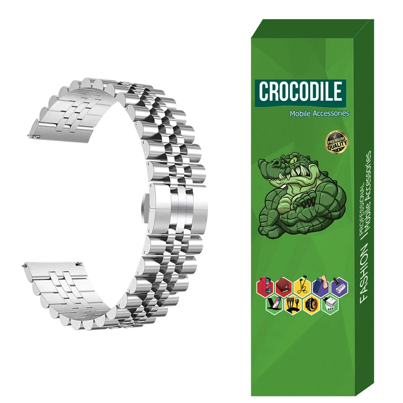 بند کروکودیل مدل C-5bead مناسب برای ساعت هوشمند هایلو RS4 Max
