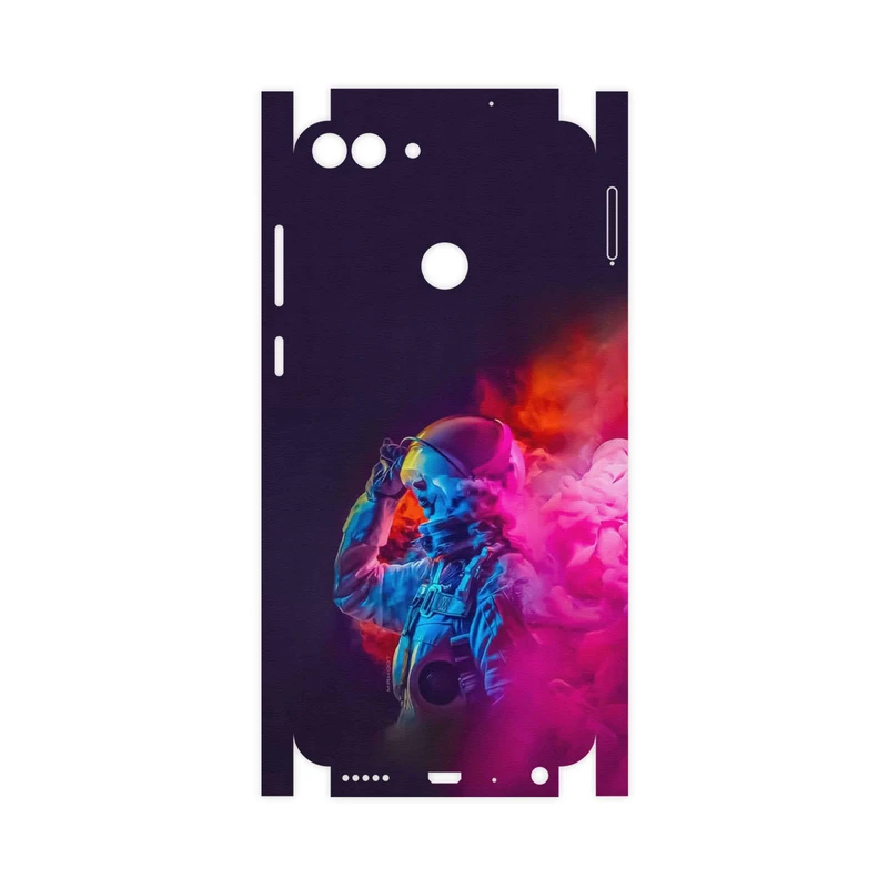 برچسب پوششی ماهوت مدل Smoke Rainbow Digital Art 1-FullSkin مناسب برای گوشی موبایل هوآوی P Smart