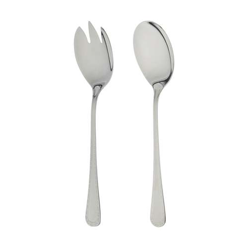 قاشق و چنگال سرو سالاد ناب استیل مدل برلین کد SZ-300-02
