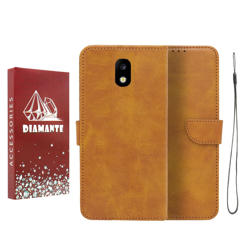 کیف کلاسوری دیامانته مدل Bandaviz Rd مناسب برای گوشی موبایل سامسونگ Galaxy J330 به همراه بند آویز