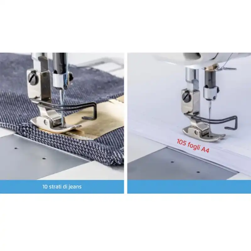 چرخ خیاطی صنعتی راسته دوز تمام اتوماتیک جک مدل A5E - به همراه میز و پایه