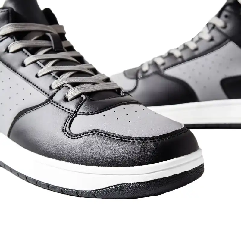 نیم بوت مردانه مکس مدل Panelled Hi-Top Sneakers with Lace-Up Closure