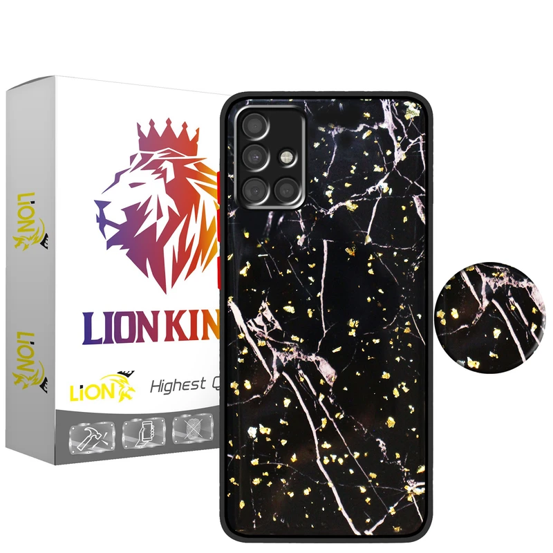  کاور لاین کینگ مدل کهکشانB مناسب برای گوشی موبایل سامسونگ Galaxy A72 به همراه پایه نگهدارنده