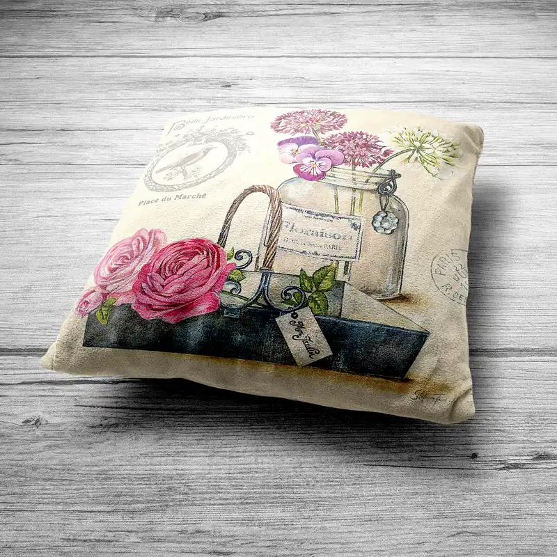 کاور کوسن طرح گل زیبا مدل co564