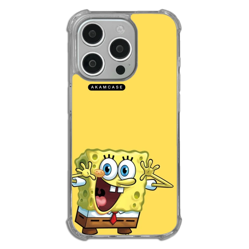 کاور آکام مدل AMC-WTA15PRO-SPONGE BOB11 مناسب برای گوشی موبایل اپل iPhone 15 Pro