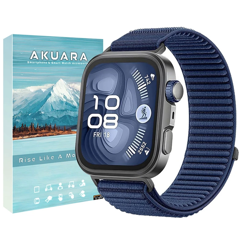 بند آکوآرا مدل Velcro Weave مناسب برای ساعت هوشمند هوآوی Fit 4