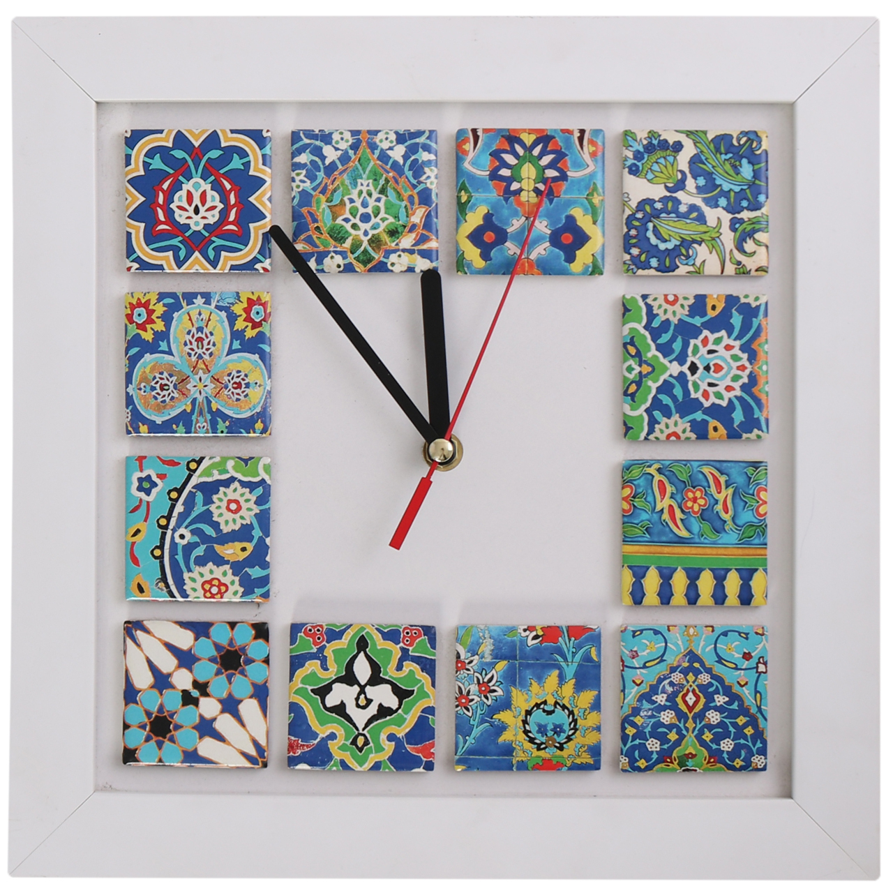 ساعت دیواری طرح کاشی کد PJ-392506