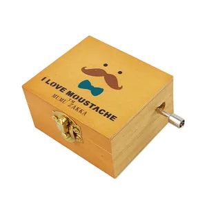 جعبه موزیکال مدل کودکانه طرح عمو سبیلو و پاپیون کد MB12