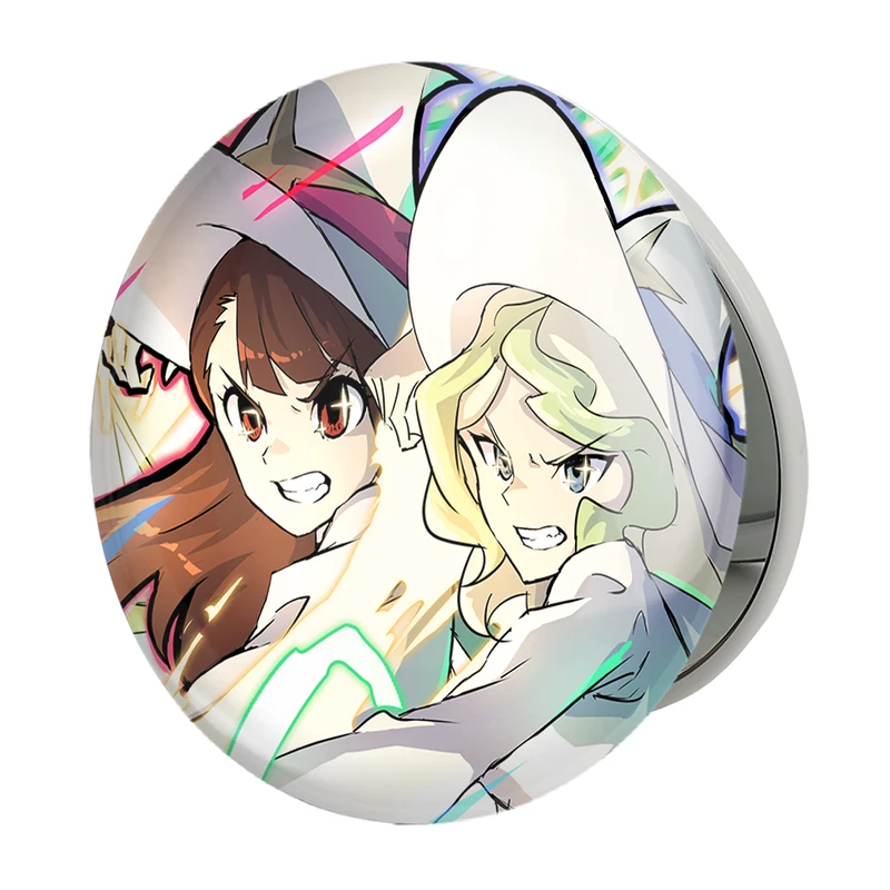 آینه جیبی خندالو طرح دیانا و اکو انیمه جادوگران کوچک Little Witch Academia مدل تاشو کد 22899 