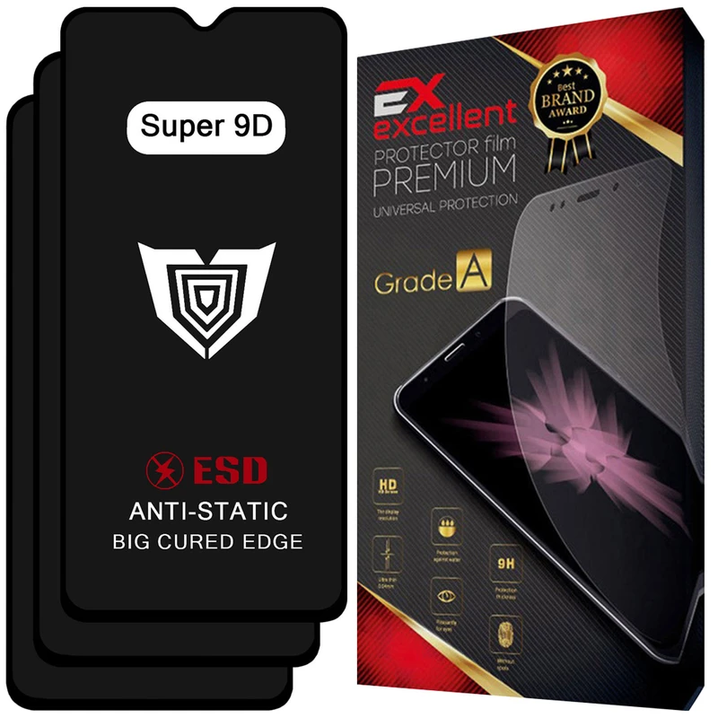 محافظ صفحه نمایش شیشه ای ایکس اکسلنت مدل XS9D مناسب برای گوشی موبایل شیائومی Redmi Note 8T بسته سه عددی