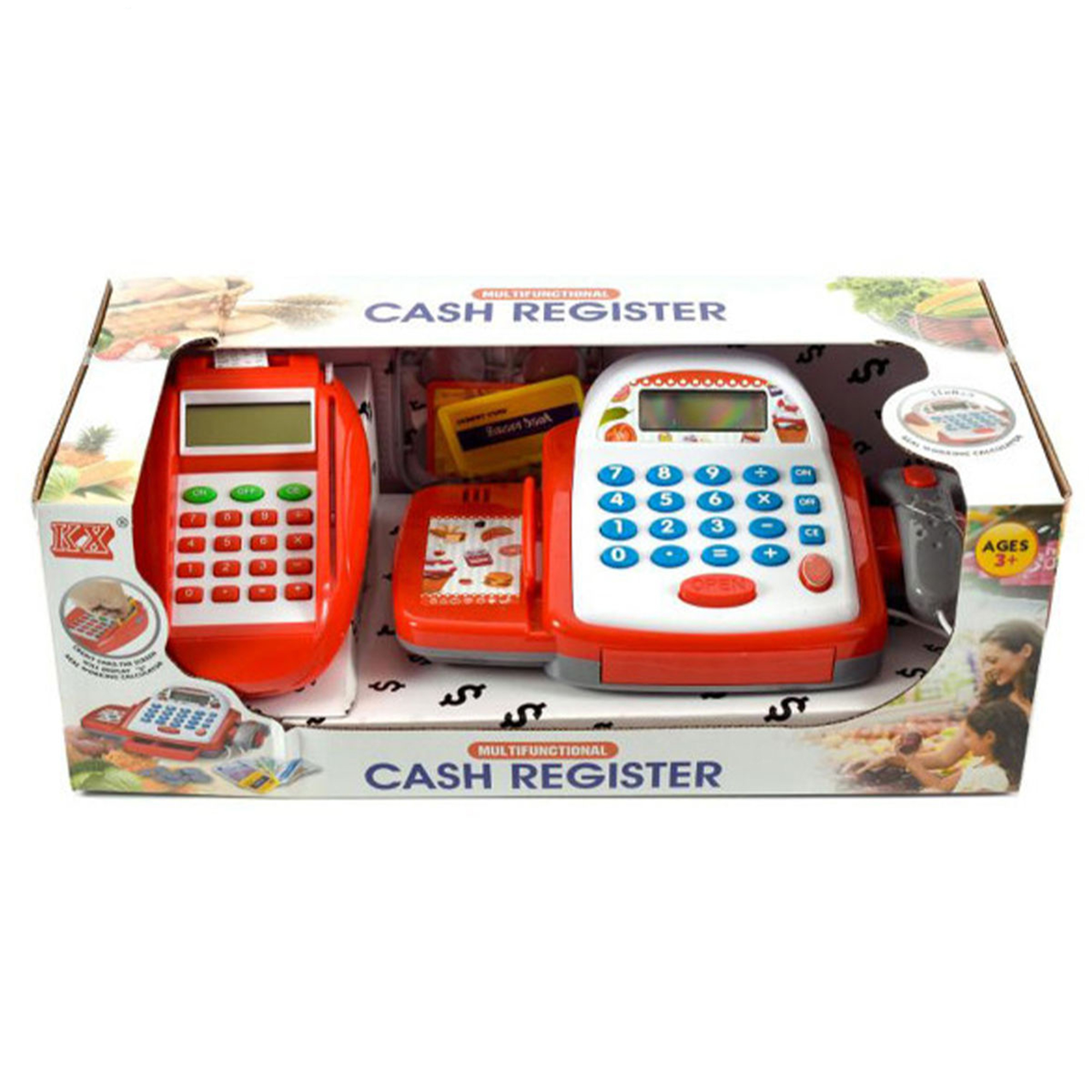 اسباب بازی صندوق فروشگاهی مدل cash register 6118b