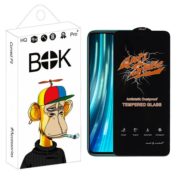 محافظ صفحه نمایش بوک مدل Antistatic Touch مناسب برای گوشی موبایل شیائومی Redmi note 8 pro