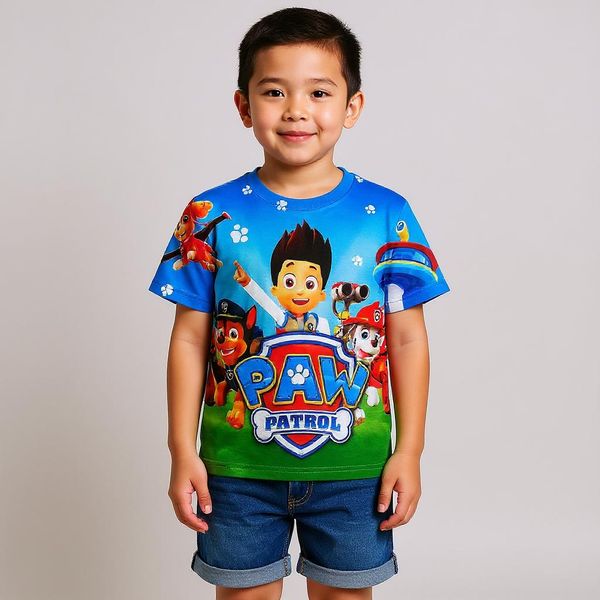 تی شرت آستین کوتاه پسرانه مدل سگ های نگهبان کد S40