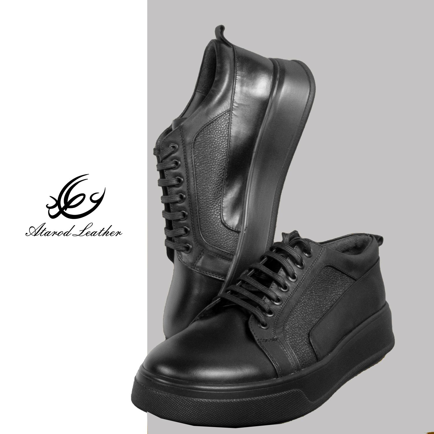 کفش روزمره مردانه چرم عطارد مدل چرم طبیعی کد SH258 -  - 2