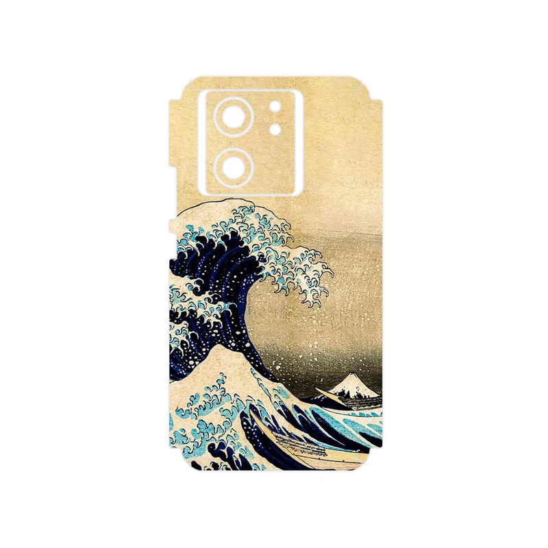 برچسب پوششی ماهوت مدل The Great Wave off Kanagawa of Hokusai مناسب برای گوشی موبایل شیائومی 13T Pro