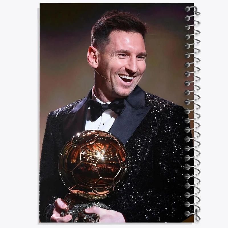 دفتر ژورنال نویسی 50 برگ خندالو مدل نقطه ای طرح لیونل مسی کد 13971