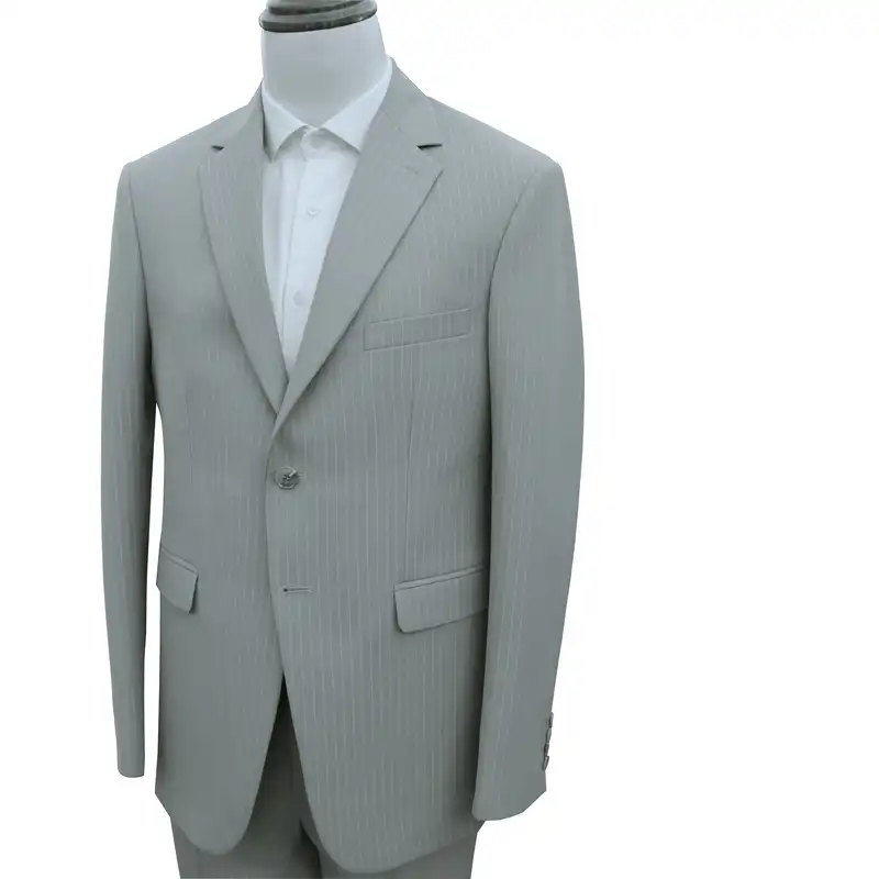 کت و شلوار مردانه مدل یقه انگلیسی دیپلمات کد 210183 رنگ طوسی روشن