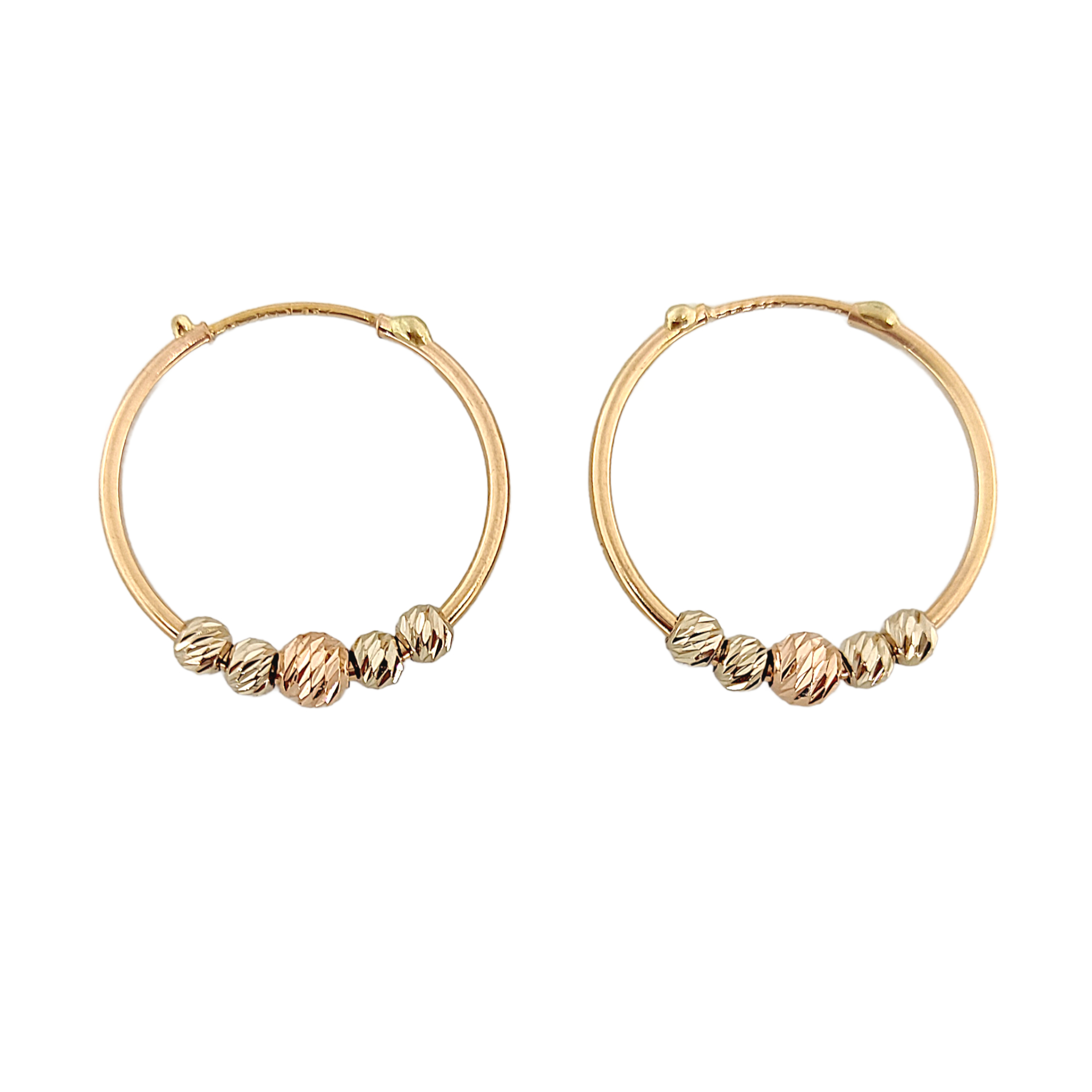 گوشواره طلا 18 عیار زنانه طلا و جواهرسازی افرا مدل حلقه ای کد 173