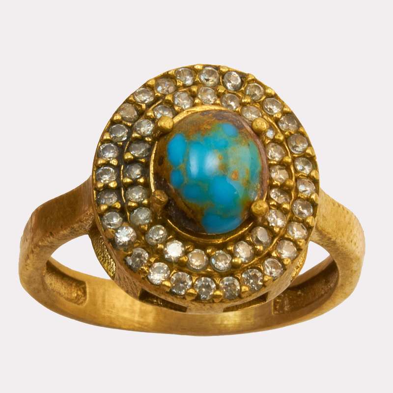 انگشتر زنانه مدل فیروزه نیشابور