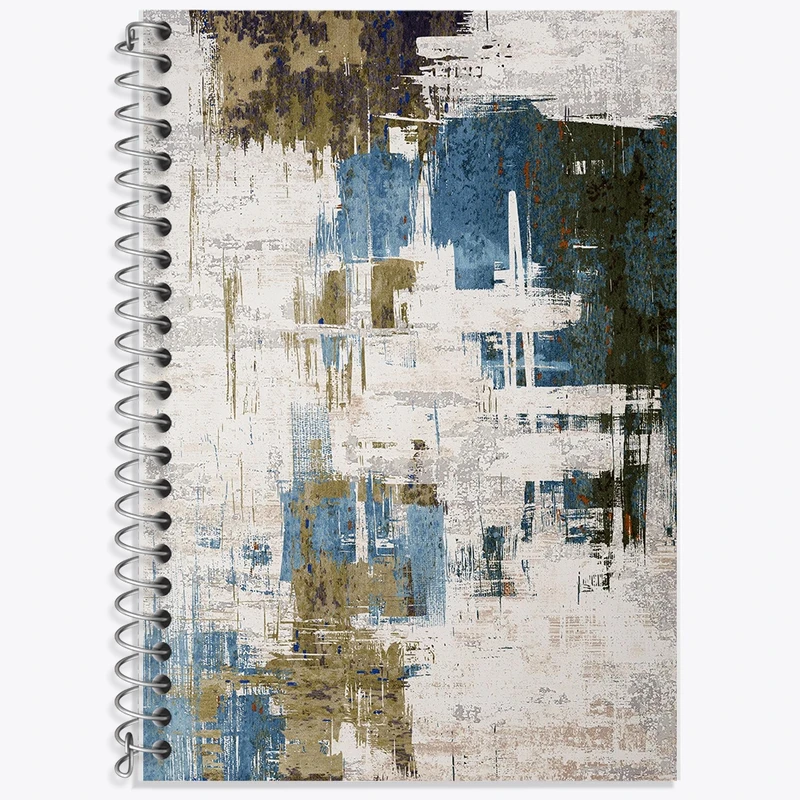 دفتر زبان 50 برگ خندالو مدل دو خط طرح دکوراتیو (decorative) کد F1909